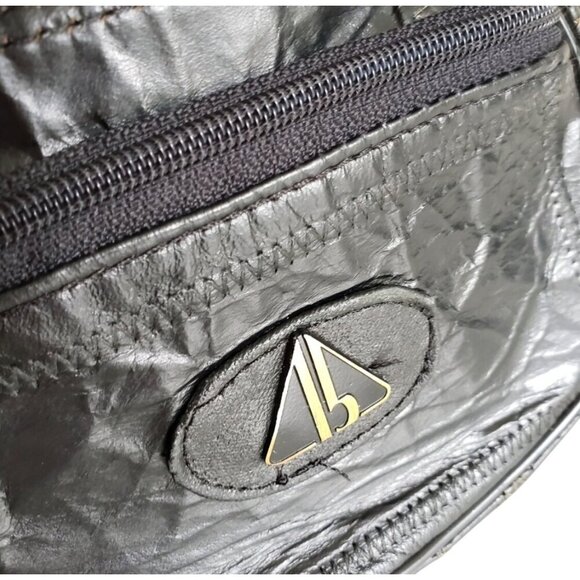 Vintage 90s Y2K Patchwork Fanny Pack Belt Bag with Multi-Zip Compartments & Adju - Picture 6 of 9